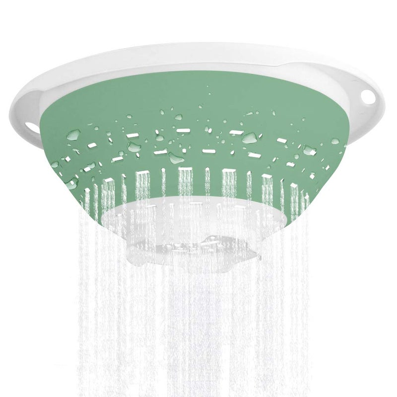 QiMH Collapsible Colander and Strainer, 5 Quart(1.25 gal) BPA Free & Dishwasher-safe Silicone Foldable Strainer, Heavey Duty Kitchen Drainer Basket for Pasta, Veggies and Fruits - Image 2